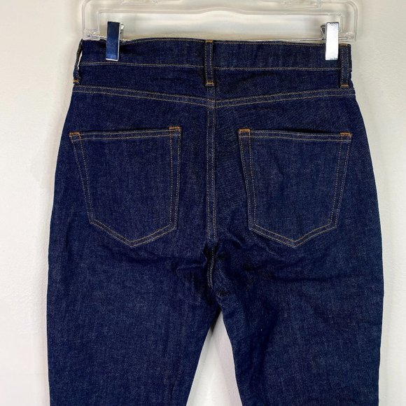 EVERLANE WOMEN DARK BLUE HIGH-RISE JEANS - Picture 5 of 7